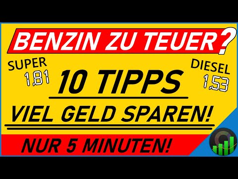 10 TIPPS FÜR'S BENZIN ⛽ Billiger Tanken und weniger Sprit verbrauchen mit diesen 10 Tricks!