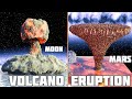 Volcano Eruption Comparison on Solar System 🌌🌋