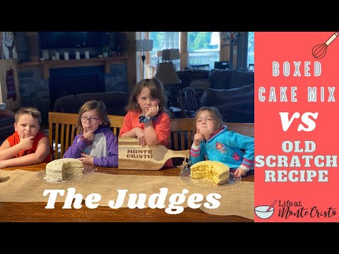 Boxed Cake Mix vs Old Scratch Recipe!  My panel of judges decides the winner!