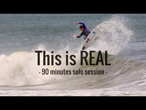 宮崎 の若手最注目サーファー This is REAL - 90 minutes solo session - #伊東李安琉