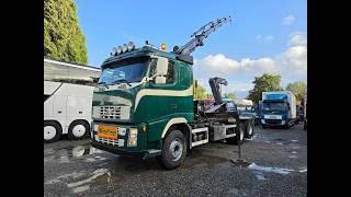 Volvo FH12 6X2 460Hp Kran HIAB XS 122 E-4 HIDUO Liftachse 10 Tires hook lift truck | Image 4 - Autoline