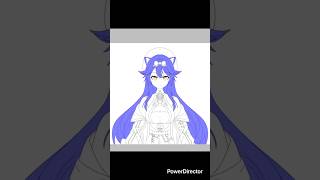 絵を描いてみた〜ラオーラ・パンテーラさん#ホロライブ#ラオーラ・パンテーラ#絵#成長日記