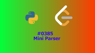 YouTube video 'No Sound Leetcode 385: Mini Parser'