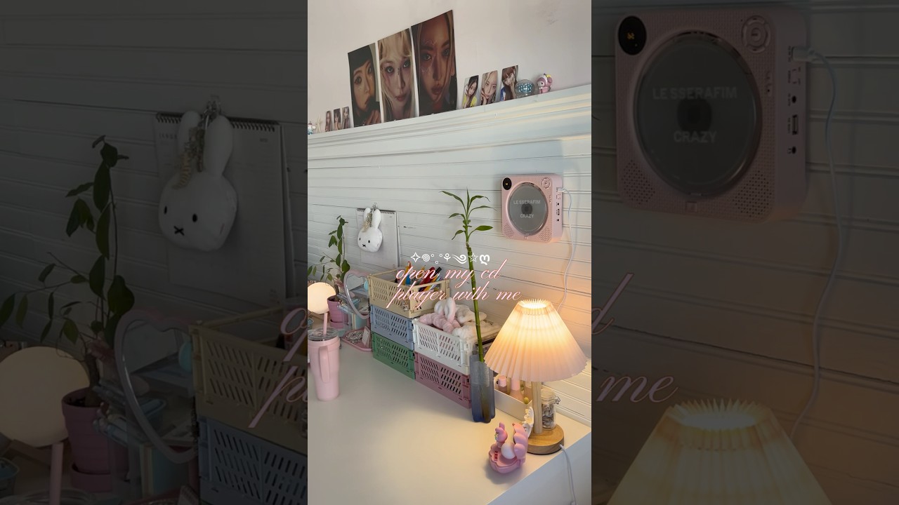 From Amazon!! 🫶🏻 #cdplayer #cd #cds #music #aesthetic #kpop #desktour #desk #roominspo #fyp