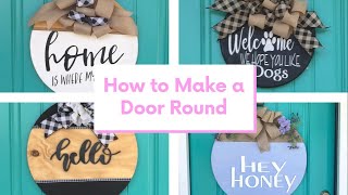 How to MakeYour Own DIY Door Rounds with Cricut Vinyl and MDF