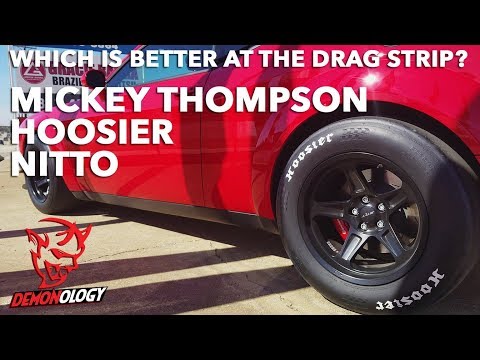 Dodge Demon Trying on 3 Pairs of Shoes for the Drag Strip!