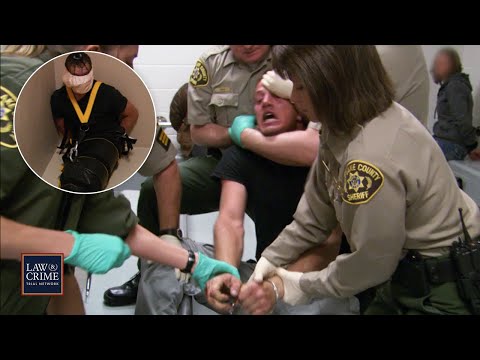 Intoxicated Man Forced to be Restrained After Attempting to Hurt Himself (JAIL)