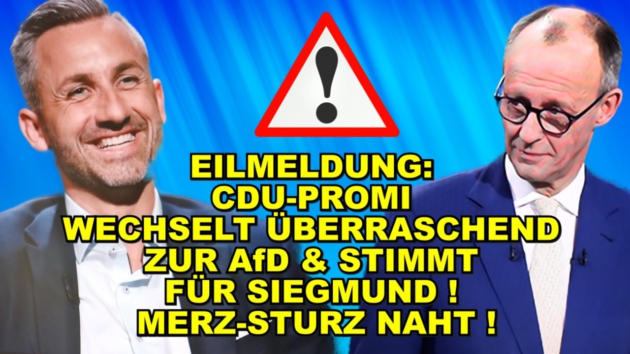 EIL: CDU-Promi WECHSELT ZUR AfD!
