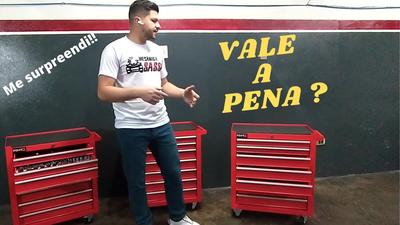 CARRINHO DE FERRAMENTAS FORTG VALE A PENA ! #unboxing