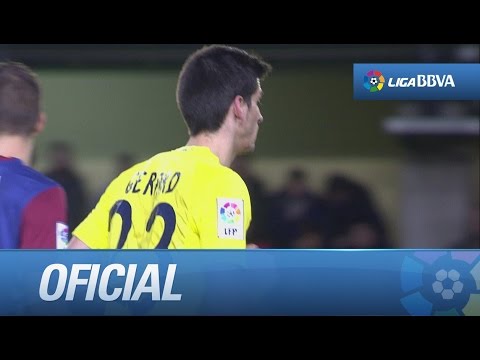 Chut de Gerard Moreno que atrapa Irureta