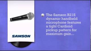 Video thumbnail for Samson R21S Dynamic Vocal Microphone With Switch - DJkit.com by djkit®