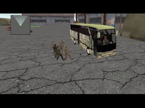 Offroad Army Bus Driving Simulator - US Soldier Transport Duty Driver - Android GamePlay
