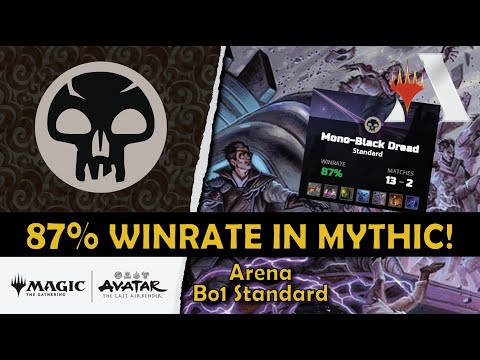 87% Winrate Mythic Mono Black Combo #mtgarena #mtg #standard #avatar #mythic