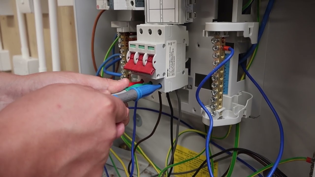 Performing a phase rotation test