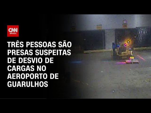Polícia prende três pessoas por desvio de cargas em Guarulhos | CNN PRIME TIME