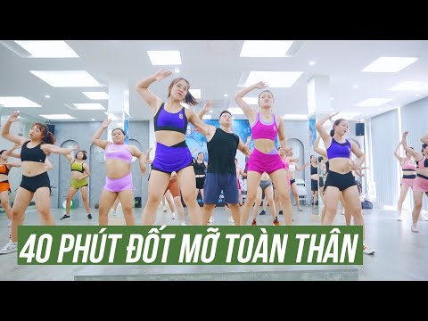 40 PHÚT ĐỐT MỠ TOÀN THÂN VỚI BÀI TẬP AEROBIC TỔNG HỢP | BẢO NGỌC AEROBIC
