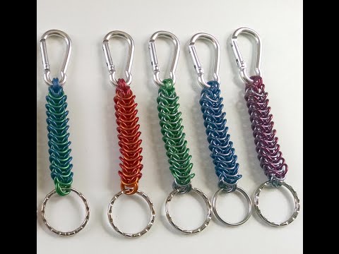 Tutorial: Weaving Chainmaille Keychains (out of European 4-in-1)