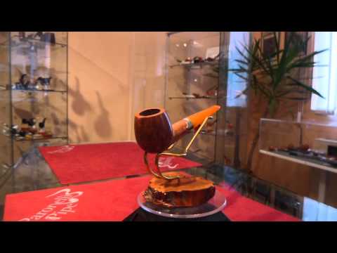 Pipa radica e ambra apple anno 1950 - www.paronellipipe.it