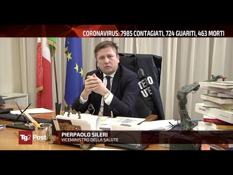 Pierpaolo Sileri ospite a "Tg2 Post" - 9 marzo 2020