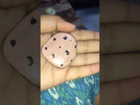 stone art  choco chip cookie made by # GENIUS HITAKSHI