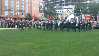 RAF Central Band, Quebec Tattoo (FIMMQ) opening ceremony