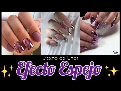 DISEÑOS DE UÑAS EFECTO ESPEJO #tendenciaenuñas #uñasefectoespejo #diseñosdeuñas #nails #uñas2023