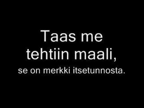 Aarne Tenkanen - Taas me tehtiin maali with lyrics