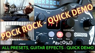 Video thumbnail for AMMOON POCKROCK | ALL PRESETS QUICK DEMO by 10min30days