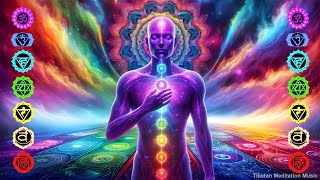 Balance Chakras While Sleeping, Aura Cleansing, Release Negative Energy, 7 Chakras Healing [528 Hz]