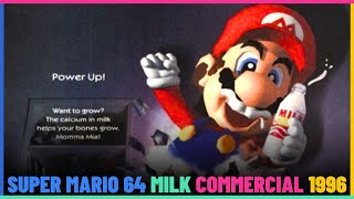 Super Mario 64 Milk Commercial From 1996.
