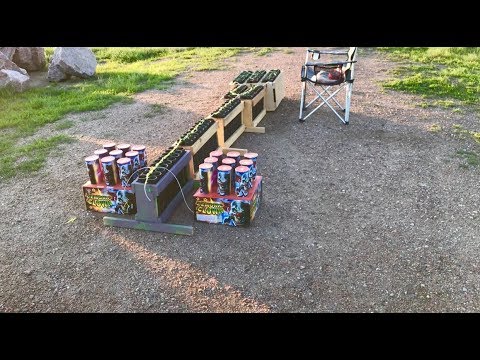My Firework Display Set-Up and Show: July 4th 2018