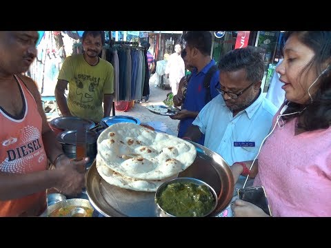 Dal Makhani/Chana Masala/Palak Paneer - Tandoor Roti/Butter Nun|Street Food Kolkata Jatin Das Park Video