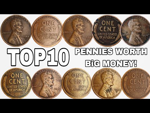 Top 10 Most Valuable  Pennies in circulation- Rare Lincoln Pennies Worth Big Money!