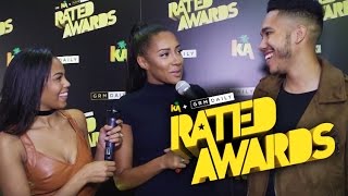 Yasmin Evans talks about hosting and Manny Norte at the Rated Awards