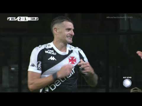 VASCO 2 X 1 SANTOS - GOL DE VEGETTI NA NARRAÇÃO DE CLEBER MACHADO DA RECORD