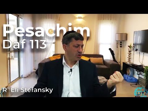 Daf Yomi Pesachim Daf 113 by R’ Eli Stefansky