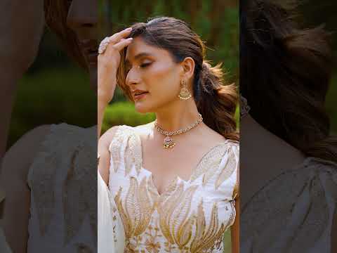 Off White Silk Sequins & Thread Embroidered Lehenga Choli Set