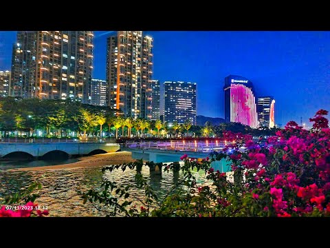 小三通廈門海滄區～華邑酒店房間、豪華早餐開箱&酒店周邊迷人的夜景