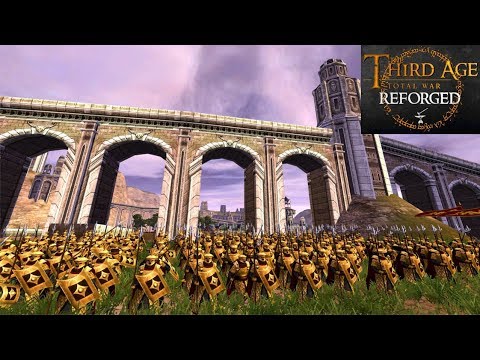 THE GREY HAVENS OCCUPIED BY EVIL (Siege Battle) - Third Age: Total War (Reforged)