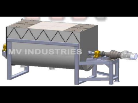 Ribbon Blender Mixer Machine