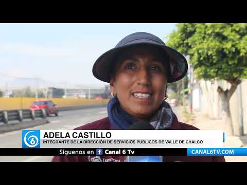 Video: Servicios públicos de Valle de Chalco refuerza limpieza en la lateral de la México-Puebla