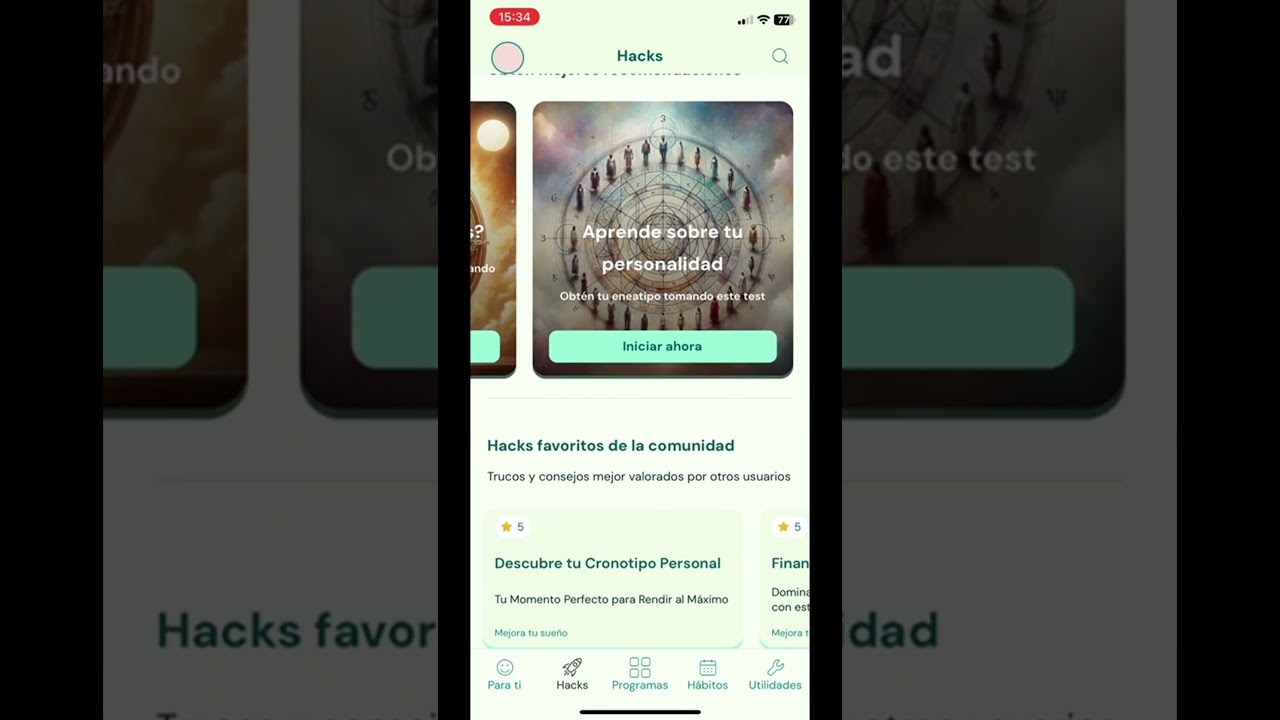 Píldora 5:  Sección de Hacks | Hacktua App