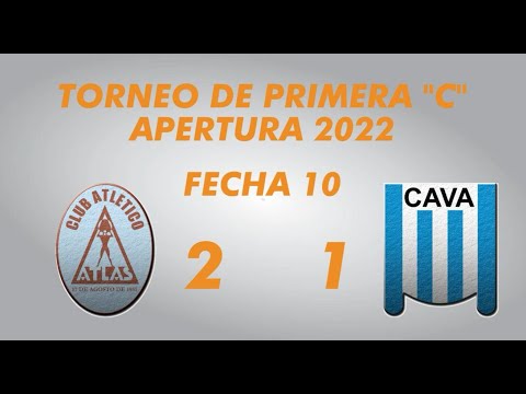 Primera "C" Apertura 2022 - Fecha 10 - Atlas 2 Victoriano Arenas 1 - Resumen