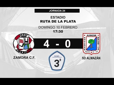 ZAMORA C.F. 4-0 S.D. ALMAZÁN: RESUMEN DEL PARTIDO