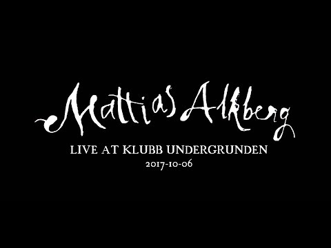 MATTIAS ALKBERG  performs "Relativt Norrbotten" live at Klubb Undergrunden 2017-10-06.