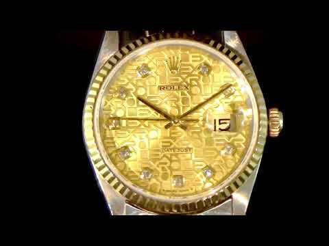 Men's 18k Yellow Gold/Stainless Steel Rolex Datejust Automatic Wristwatch