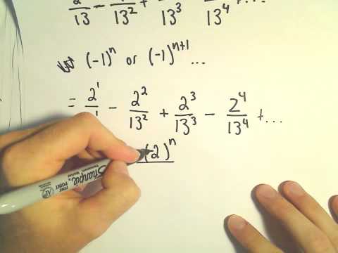Writing a Geometric Series using Sigma / Summation Notation, Ex 2