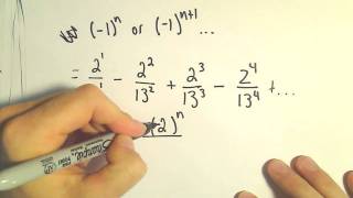 Writing a Geometric Series using Sigma / Summation Notation, Ex 2