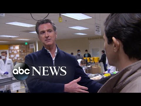 カリフォルニア州知事が州内でのコロナウイルス感染症について語る (California governor discusses coronavirus cases in his state)