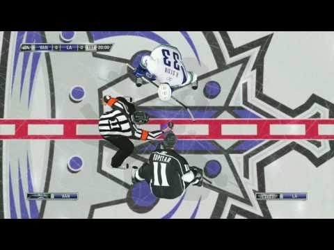 NHL 11 Gameplay:  Los Angeles Kings vs. Vancouver Canucks